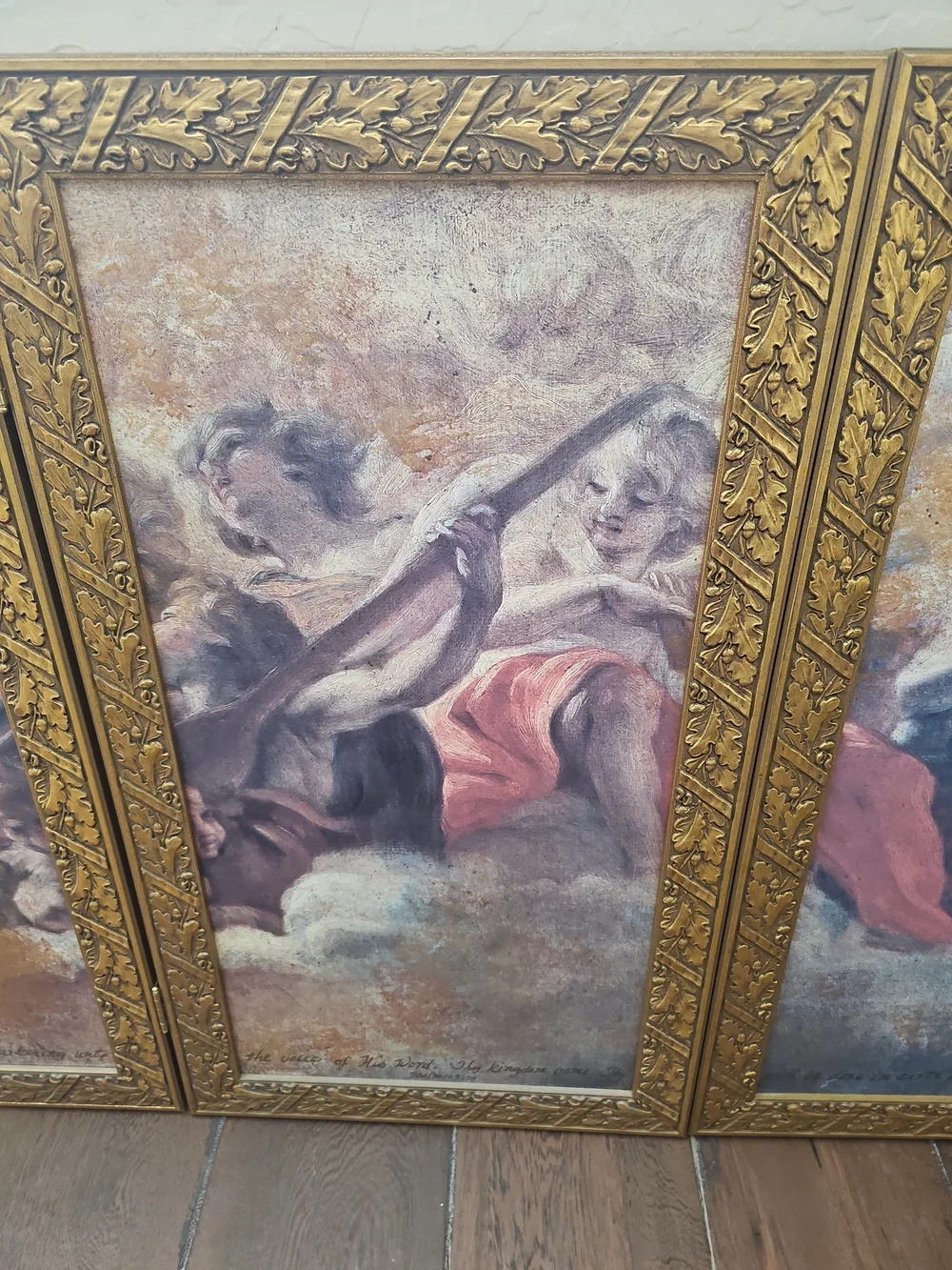 4-panel polyptych framed art set 60